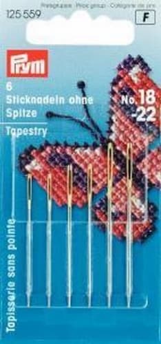 PRYM 6 Sticknadeln ohne Spitze Nr. 18–22 sortiert 125559